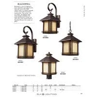 Elk Lighting Blackwell 1 Light Outdoor Wall Sconce in Hazelnut Bronze 42101/1-LED