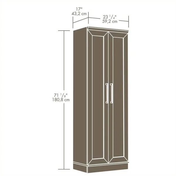 Pemberly Row Storage Cabinet in Sienna Oak Finish