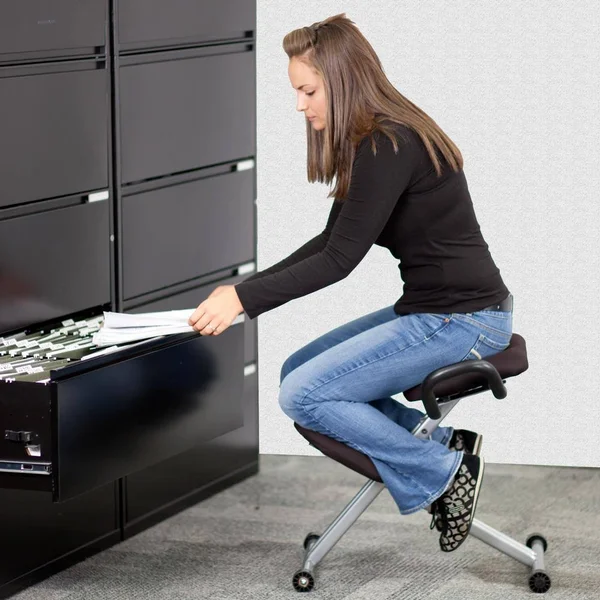 Flash Furniture 26 in. Black Kneeling Office Chair
