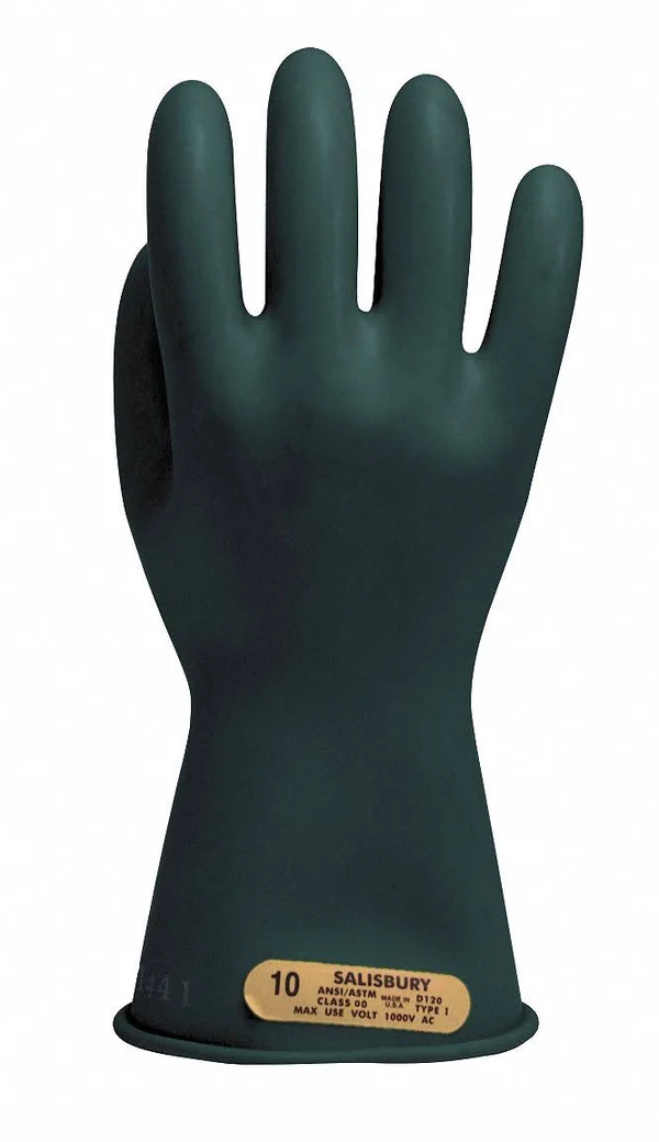 Salisbury E0011B/9H Electrical Gloves - Class 00, Sz 9-1/2, PR