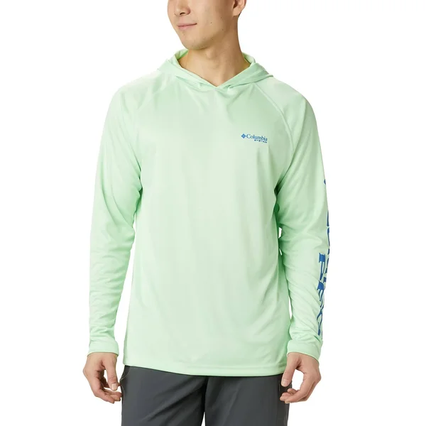 Columbia Men's Terminal Tackle Hoodie - 3XL Tall - Key West, Vivid Blue Logo