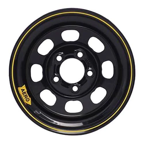 Aero Race Wheels : Wheel Circle TRACK - Series 50, Steel, Black, 15 inch x 10 in., 5 x 4.5 Wheels