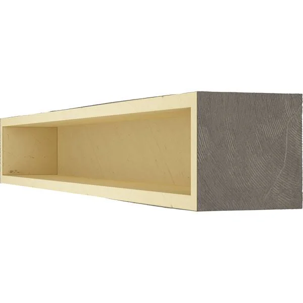 Ekena Millwork MANUSD06X06X36AC 6x22H x 6x22D x 36x22W Sandblasted Faux Wood Fireplace Mantel, Aged Cedar