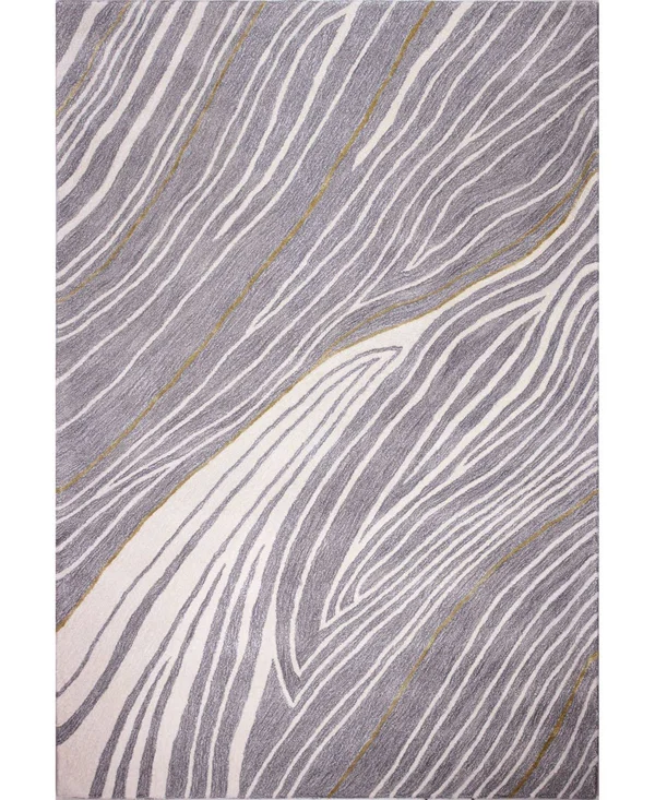 Bashian Greenwich Markus 3&9x22 x 5&9x22 Area Rug in Gray