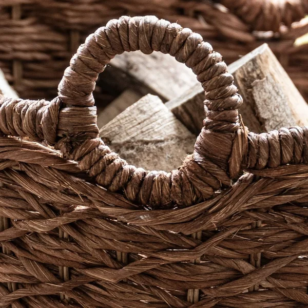 IKEA - LUSTIGKURRE Basket, brown/nipa Palm, 22絰22 絰15 ¾