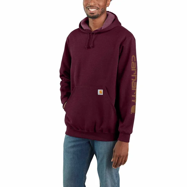Carhartt Loose Fit Midweight Logo Sleeve Graphic Sweatshirt, Port
