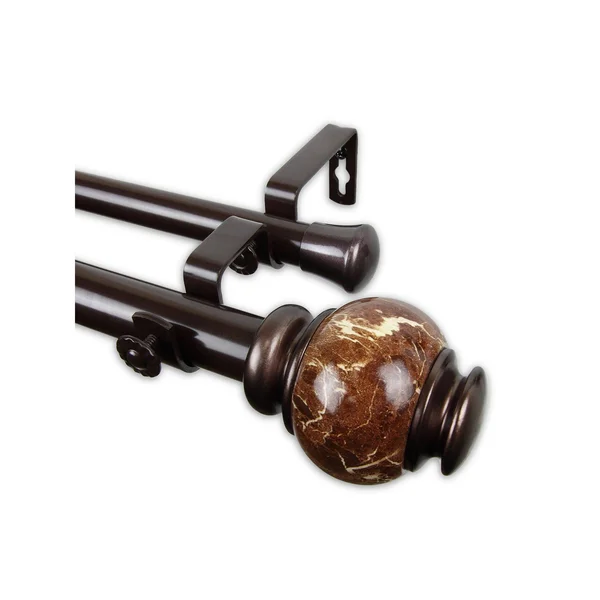 Rod Desyne Marble Double Curtain Rod