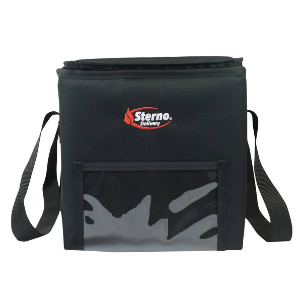 Sterno 70518 Black Extra-Large Delivery Insulated Food Carrier, 11 1/2x22 x 11 1/2x22 x 18x22 - Holds (6) 6x22 x 6x22 x 3x22 San