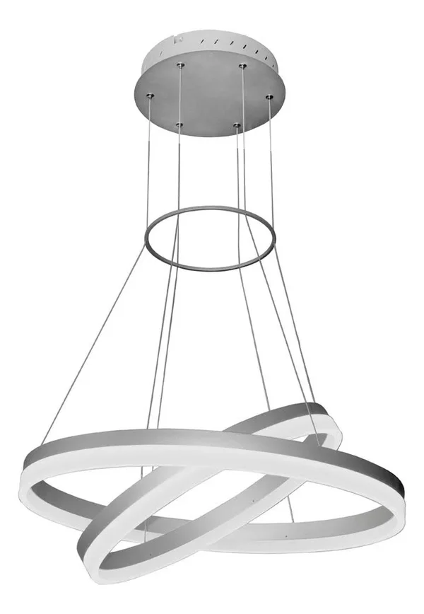 VONN Lighting Tania Duo 2 Tier LED Chandelier - Silver