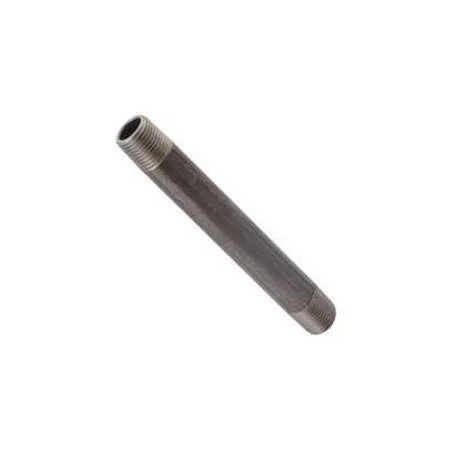 Worldwide Sourcing 11/4x51/2b 1-1/4 by 5-1/2 inch Black Pipe Nipple(pack of 2)