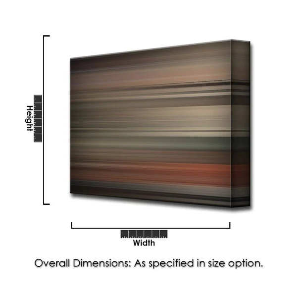 Ready2HangArt Blur Stripes XXXII Wrapped Canvas Wall Art