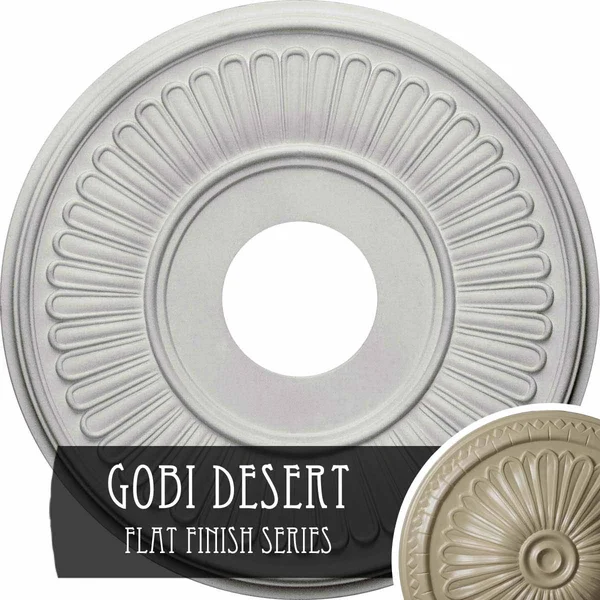 15 3/4x22OD x 3 7/8x22ID x 3/4x22P Berkshire Ceiling Medallion (Fits Canopies Up to 7x22), Hand-Painted Gobi Desert