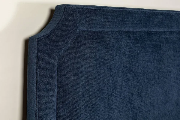 Leffler Home Manor Belgrave Upholstered Navy King Bed Blue