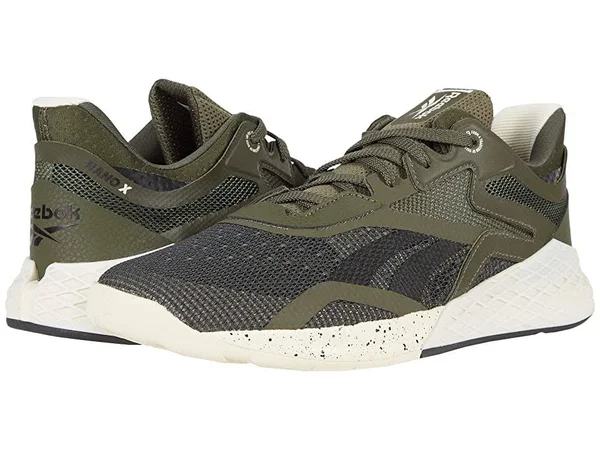 Reebok Men's Nano x Training Shoes - Poplar Green/Black/Alabaster 9.5