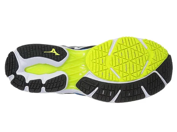 Mizuno Wave Shadow 2 Men's Running Shoes - Blue/Yellow, Size: 8.5