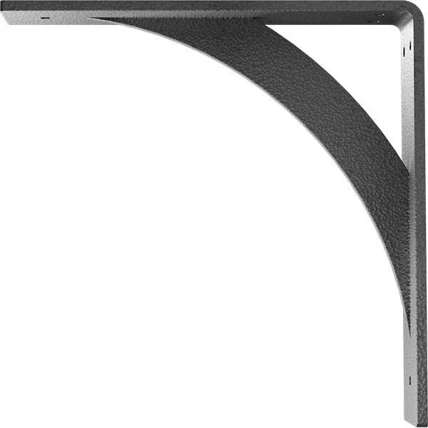 Ekena Millwork 2x22W x 10x22D x 10x22H Legacy Steel BRACKET, Hammered Silver