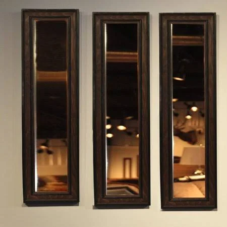 Charlton Home Kincannon Country Panel Accent Mirror, Brown