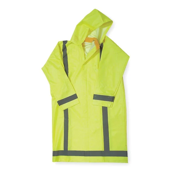 Condor 1FBA9 Raincoat w/Detach Hood - HiVis Yellow/Green, 4XL