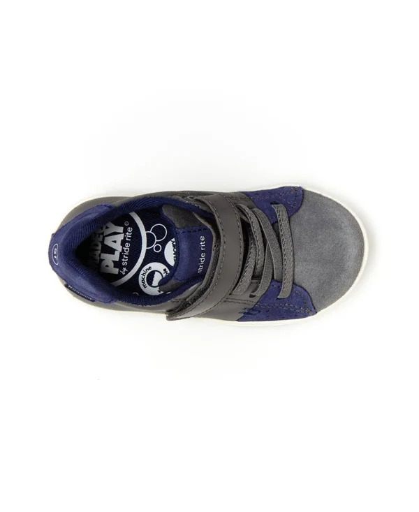 Stride Rite M2P Maci (Toddler) Grey/Navy - Toddler Boy's, Size: 5