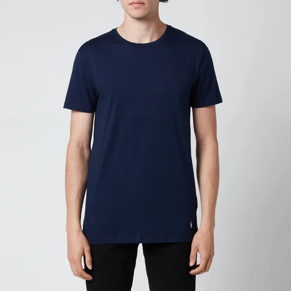 Polo Ralph Lauren Men's Cotton 3-Pack Crewneck T-Shirts - Navy/Charcoal Heather/White - L