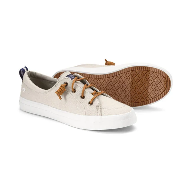 Women's Sperry Crest Vibe Linen Sneakers, Oat, Size 8 1/2