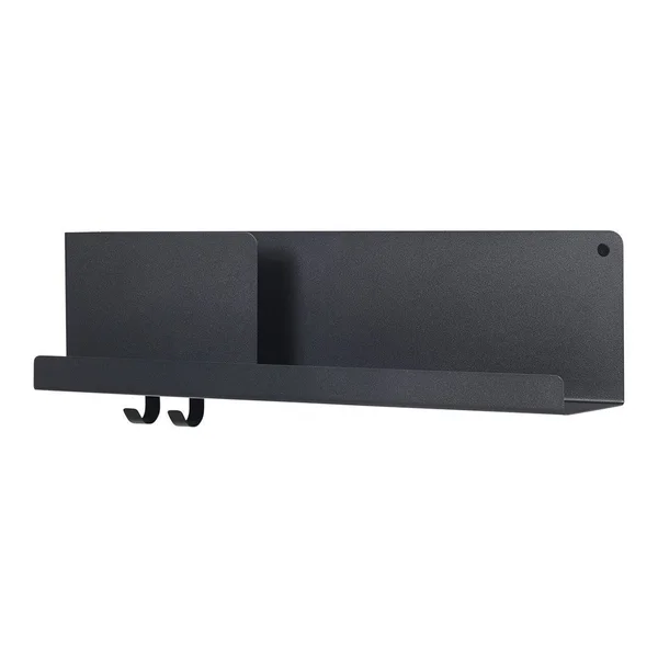 Muuto - Folded Shelves 63 x 16, 5 cm, Black, 63 x 12.4 x 16.5 cm