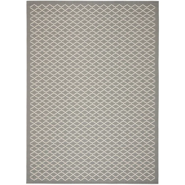 Safavieh Courtyard Navy Indoor Outdoor Rug - 5&3x22 x 7&7x22