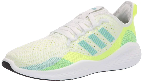 Adidas Women's Fluidflow 2.0 Running Shoes in White/White Size 5.5, Knit