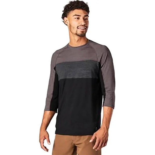 Smartwool Merino Sport 150 3/4-Sleeve Jersey - Men's Black, S