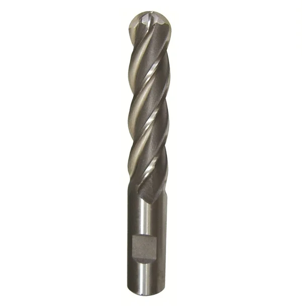 7/8x22 4 Flute Carbide Uncoated (Bright) 1-1/2x22 Flute Length 4x22 Overall Length 7/8x22 Shank Single End Ball End Mill - Drill
