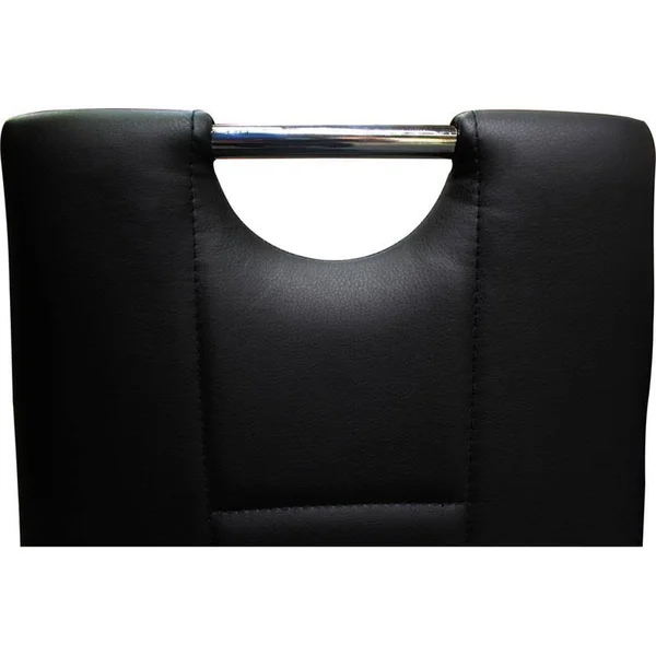 Best Master Furniture Beverly Upholstered Side Chairs, Set of 2, Black