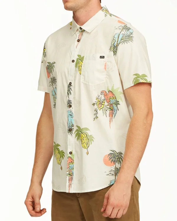 Billabong Sundays Floral SS - Off White - Large