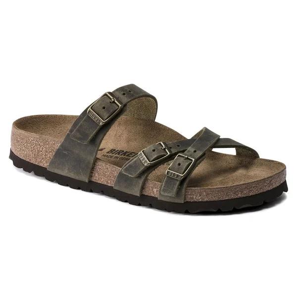 Birkenstock Women's Franca Sandal - Jade Oiled Leather N - 42
