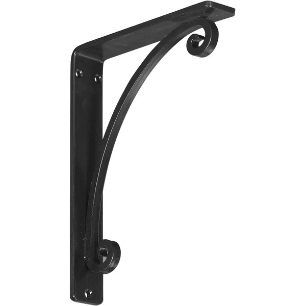 Legacy Wrought Iron Bracket Antiqued Brass 2x22W x 10x22D x 12x22H - (Triple Center Brace)