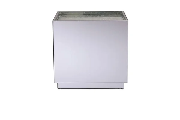 Elegant Lighting Mf92002 Modern 24 inch Square Crystal End Table Clear Royal Cut Crystal