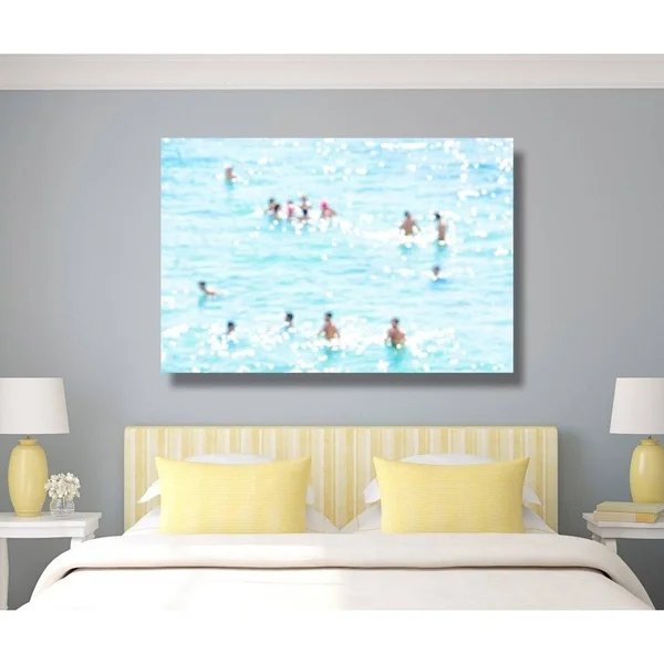 Oliver Gal 'Afternoon at The Beach by Tal Paz-Fridman' Nautical and Coastal Wall Art Canvas Print - Blue - Brown - 24 x 16