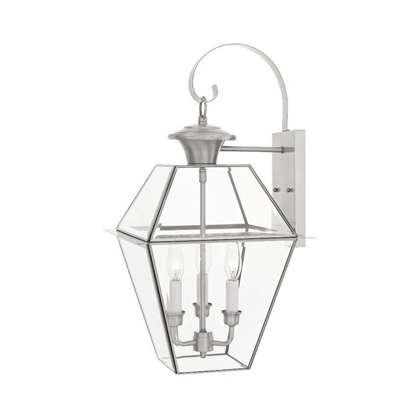 Livex Lighting 2381-61 Westover 3 Light Outdoor Wall Lantern - Charcoal