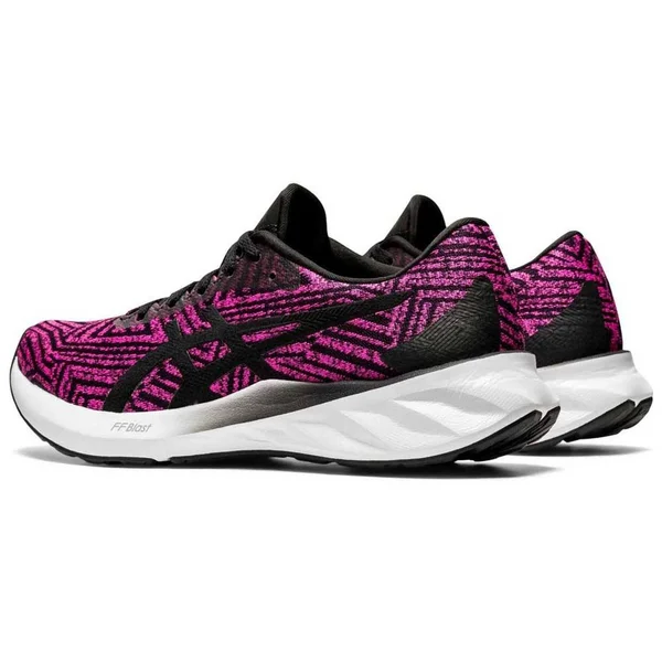 Asics Roadblast Running Shoes Black Pink White Women - 44.5