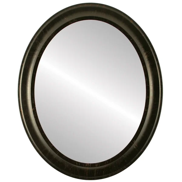 Messina Framed Oval Mirror - Veined Onyx