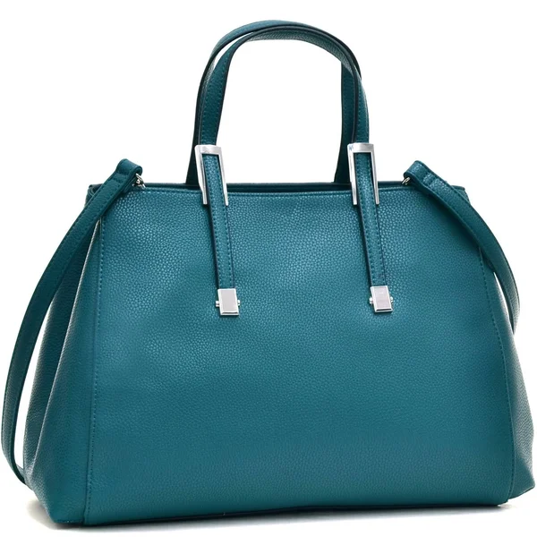 Dasein Faux Buffalo Classic Briefcase, Green