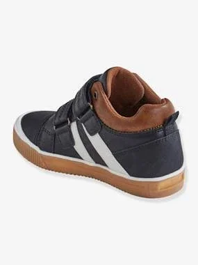 High Top Trainers with Touch Fasteners - for Boys Black