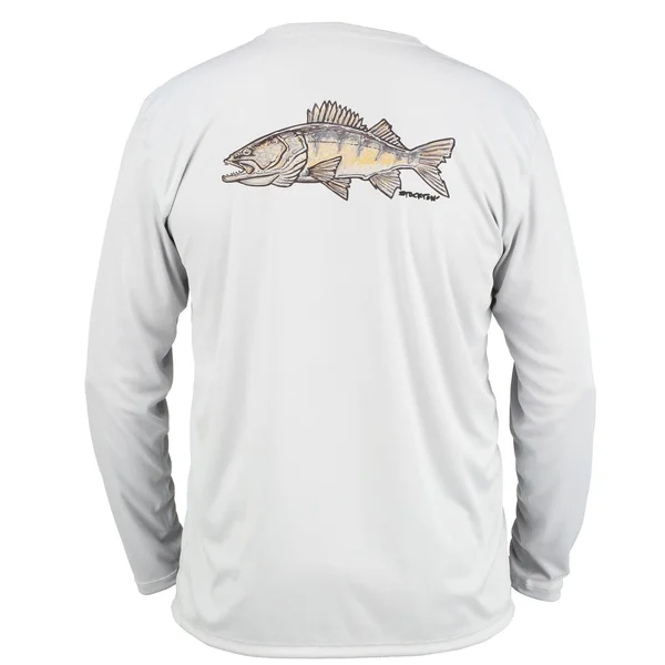 Simms Solar Tech Long Sleeve Tee - Men's S Walleye Sterling