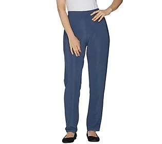 Susan Graver Essentials Lustra Knit PetiteSkinny Pants, Size 2x Petite, Night Sky