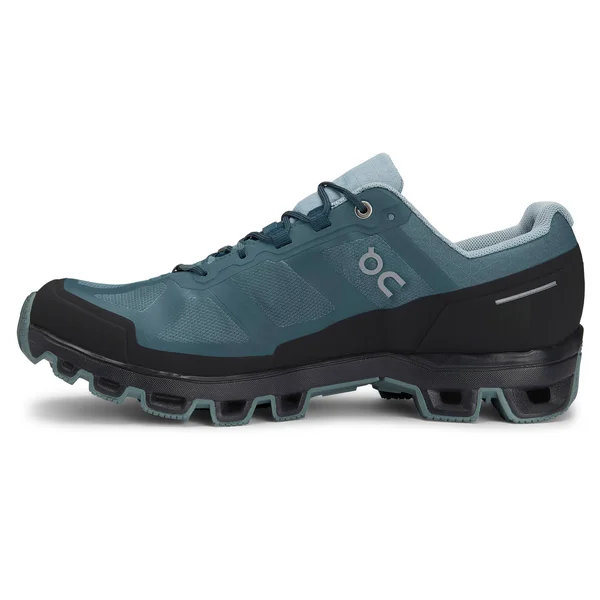on Running Men's Cloudventure Waterproof Storm/Cobble - 14, D