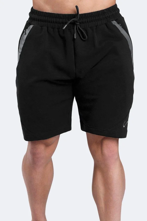 TLF Iron Shorts – Black, Mens Athletic Shorts Gym Shorts Black, 2XL