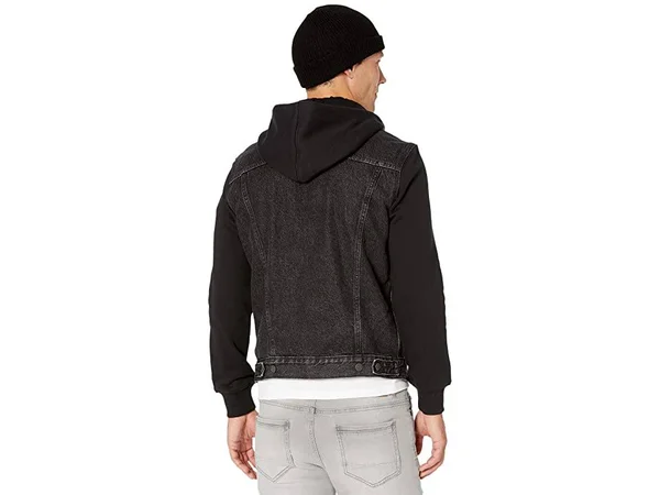 Levi&s Men's Hybrid Hooded Trucker Jacket - Black