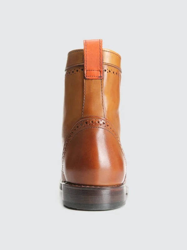 Allen Edmonds Dalton Wingtip Dress Boots - Walnut