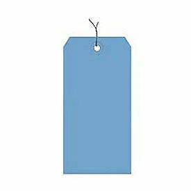 #8 Dark Blue Wired Tag Pack 6-1/4x22 x 3-1/8x22 - 1000 Pack