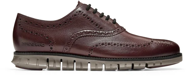 Cole Haan Men's Zerogrand Wingtip Oxford Shoes (Burnished Wine Leather, 16 M)