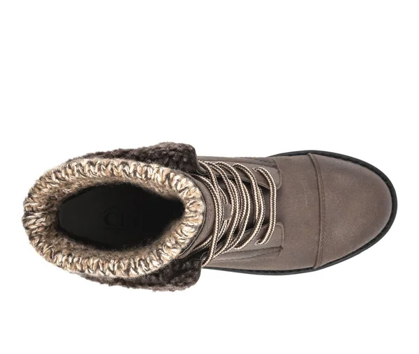 Cliffs by White Mountain Duena Women's Combat Boots - Size: 8.5 Wide, Brown